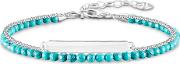 Love Bridge Silver 2 Row Turquoise Beaded Bracelet Lba0118 404 17 L19
