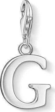 Silver Letter G Charm 0181 001 12