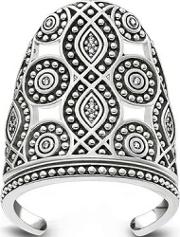 Sterling Silver Oxidised Nail Ring Tr2094 643 14 46