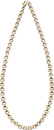 9ct Yellow Gold Circle Link Necklace Gn331