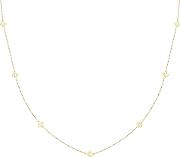 9ct Yellow Gold Open Flower Chain Necklace Cn115 18