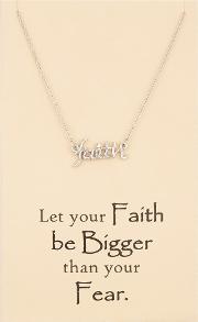 Sentiments Let Your Faith Be Bigger Than Your Fear Necklet 15296