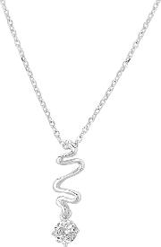 Sterling Silver Cubic Zirconia Snake Pendant P8048 3a