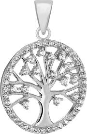 Sterling Silver Stone Set Tree Of Life Pendant 8.68.4619