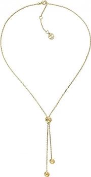 Gold Plated Y Neck Beaded Necklace 2780074