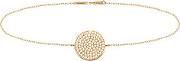 Rose Gold Plated White Pave Crystal Circle Bracelet 021260