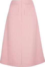 woven midi skirt baby pink