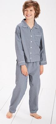 Mini Gingham Flannel Pyjamas 1 12yrs 