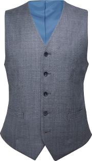 Silverbell Grey Italian Wool Waistcoat 