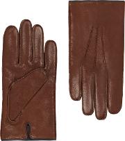 Tan Italian Leather Gloves 