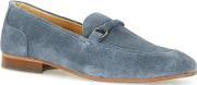 mens  blue suede loafers