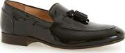 Mens  London Black Patent Leather Loafers