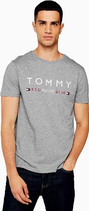 , White And Blue Loungewear T Shirt