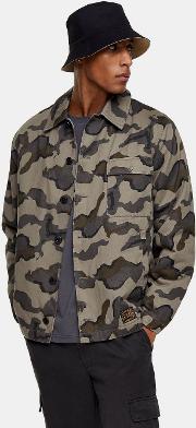 Khaki Camouflage Deck Jacket