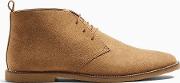 Tan Faux Suede Spark Chukka Boots