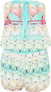 Womens Butterfly Print Trefoil Playsuit By  Originals