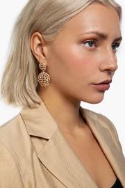 Circle Crystal Earrings