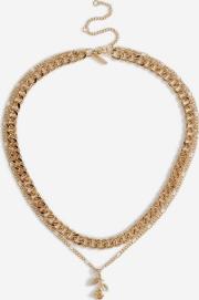 Rose Chain Multirow Necklace