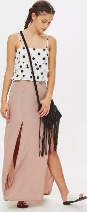 Long Split Front Skirt