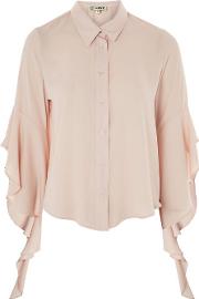 Womens Frill Sleeve Shirt By