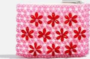 Pink Beaded Coin Purse