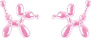Womens Pink Balloon Dog Earrings By Skinnydip 