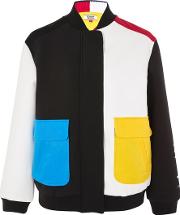 Womens Colour Block Bomber Jacket By Tommy Jeans 