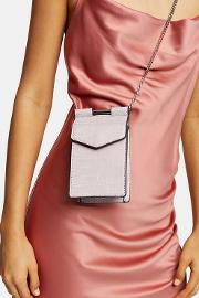 North South Bar Cross Body Bag In Lilac
