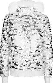 womens foil camo ski jacket by sno