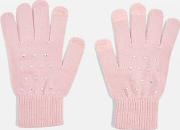 Womens Knitted Star Gloves 