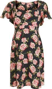 womens maternity floral tea dress