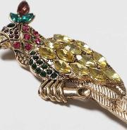 Womens Vintage Parrot Brooch