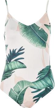 Womens Sandy Palm Print Bodysuit By Wyldr 
