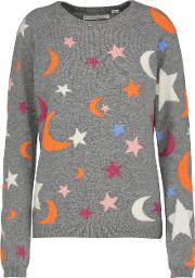 Midnight Sky Sweater In Grey Multi 