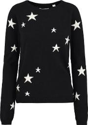 Star Sweater In Navy And Cream 