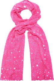 Signature Scarf In Galaxy Candy Shop Pink 