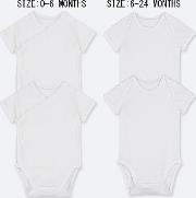 Babies Newborn Short Sleeved Bodysuit Two Pack 