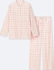 Women Soft Stretch Checked Long Sleeved Pyjamas 