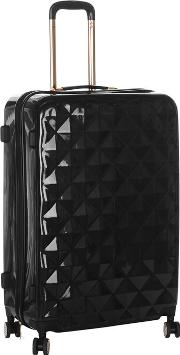 firetrap diamond suitcase pink