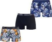Flowers Pack Of 3 Trunk Boxers