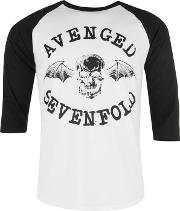 Avenged Sevenfold Raglan T Shirt Mens