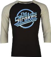 The Strokes Raglan T Shirt Mens