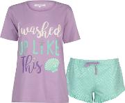 T Shirt And Shorts Pyjama Set