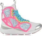 Pearl Cage Fade High Top Trainers