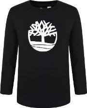 Children Boys Long Sleeve Tree Logo T Shirt