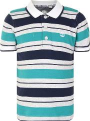 Children Boys Stripe Polo Shirt