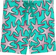 Children Boys Starfish Art Swim Shorts