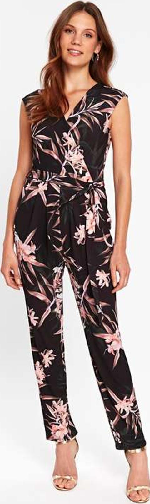 wallis floral jumpsuit