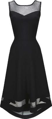 Black Polka Dot Prom Dress 