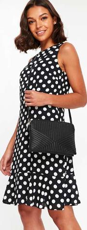 Black Quilted Cross Body Bag 